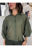 camicia trasparente con manica a palloncino metoo 49028 28393048