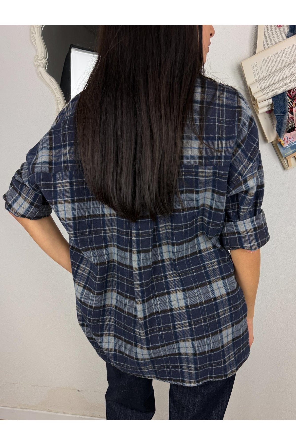 METOO Camicia check Metoo Blu
