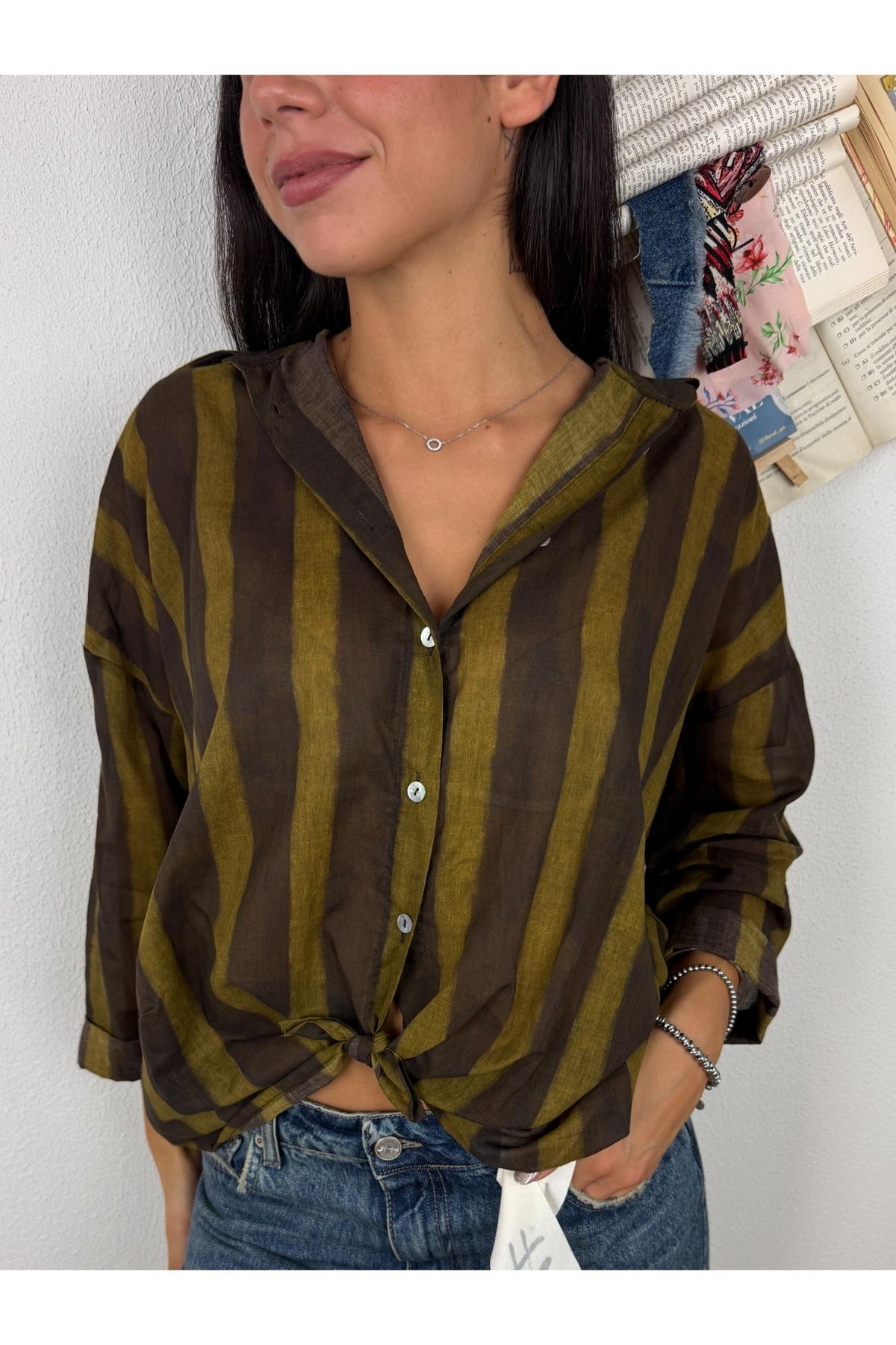METOO Camicia rigata Metoo Moro