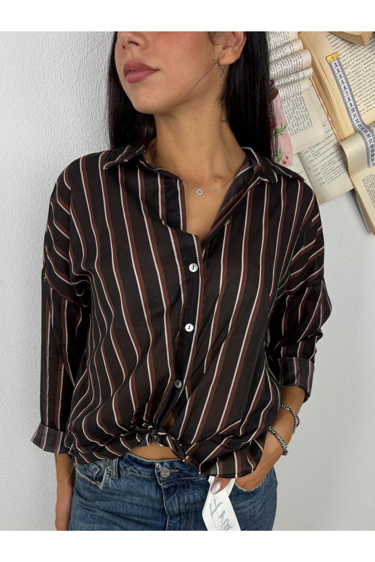 METOO Camicia rigata Metoo Moro