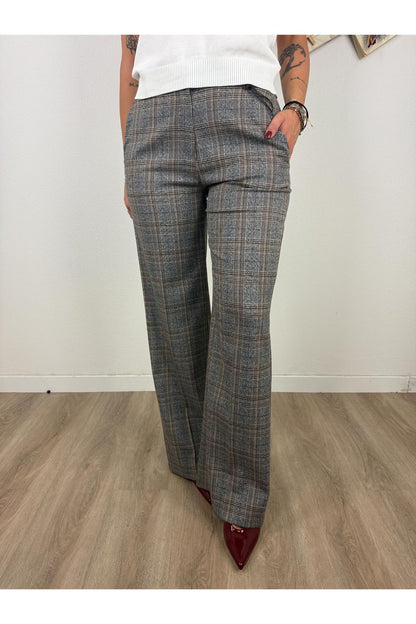 METOO Pantalone in pricipe di galles Metoo Grigio