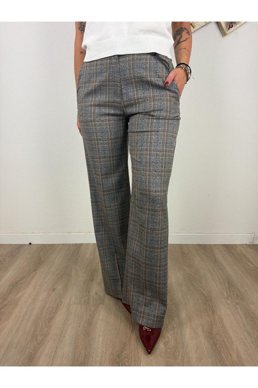 METOO Pantalone in pricipe di galles Metoo Grigio