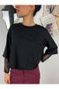 maglia con manica in pizzo sblusata metoo 56652 29471060