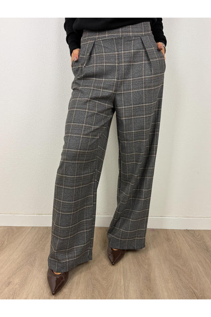 METOO Pantalone galles a palazzo Metoo Grigio