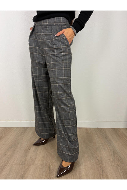 METOO Pantalone galles a palazzo Metoo Grigio