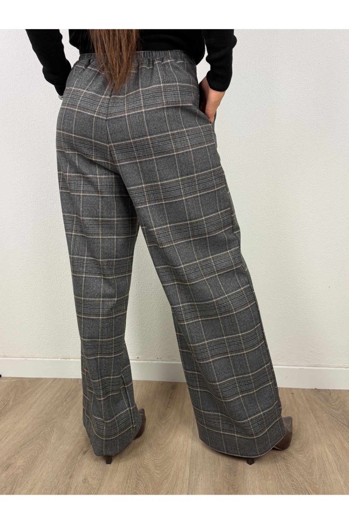 METOO Pantalone galles a palazzo Metoo Grigio