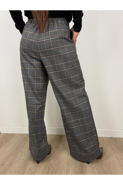 METOO Pantalone galles a palazzo Metoo Grigio