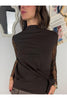 maglia con nodo e manica in pizzo metoo 56736 24805276