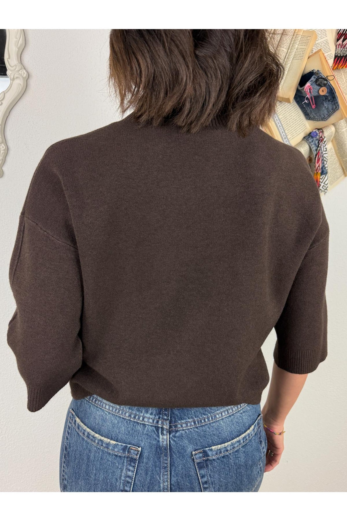 METOO Maglia manica corta a lupetto Metoo Moro