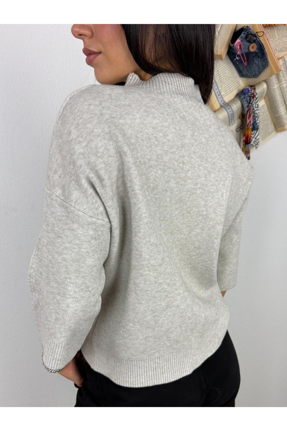 METOO Maglia manica corta a lupetto Metoo Sabbia