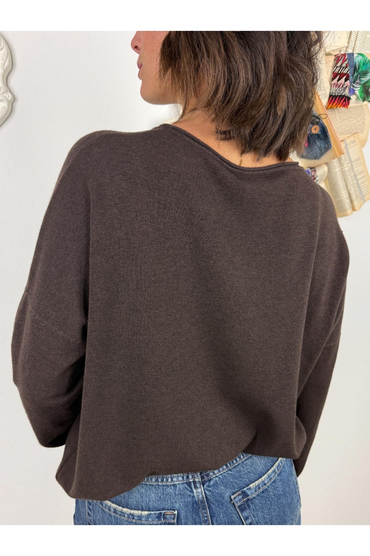 METOO Maglia girocollo taglia dritta Metoo Moro