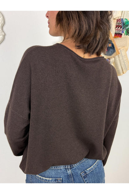 METOO Maglia girocollo taglia dritta Metoo Moro