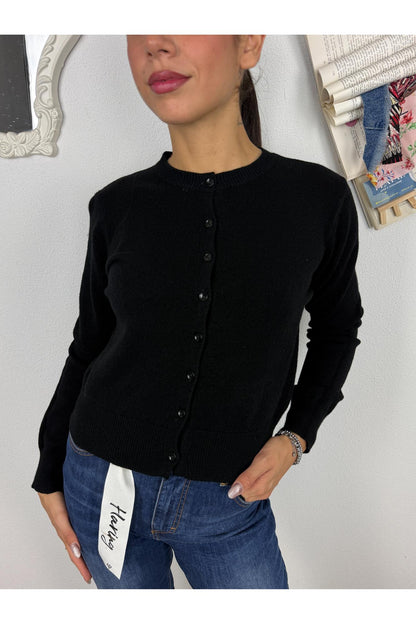 METOO Cardigan girocollo Metoo Nero