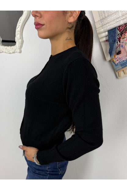 METOO Cardigan girocollo Metoo Nero