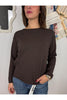 maglia dritta con spacchetti metoo t9644 23037928