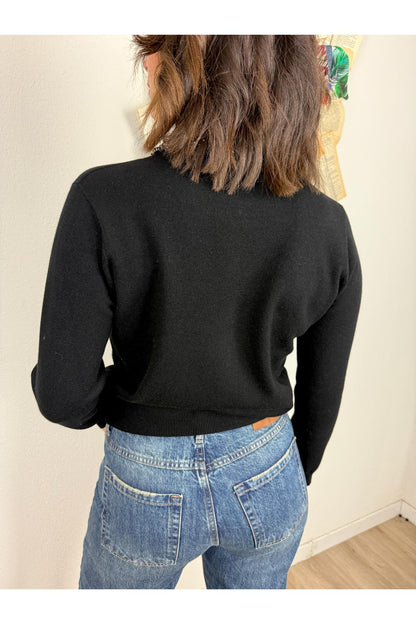 METOO Cardigan con pietre Metoo Nero