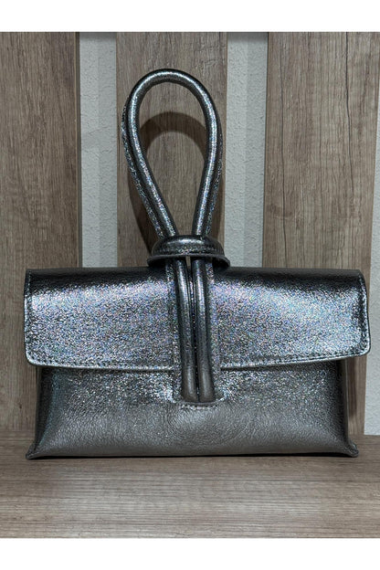 METOO TRINKETS Borsa manico ricurvo Metoo Argento