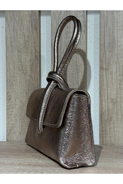 METOO TRINKETS Borsa manico ricurvo Metoo Oro