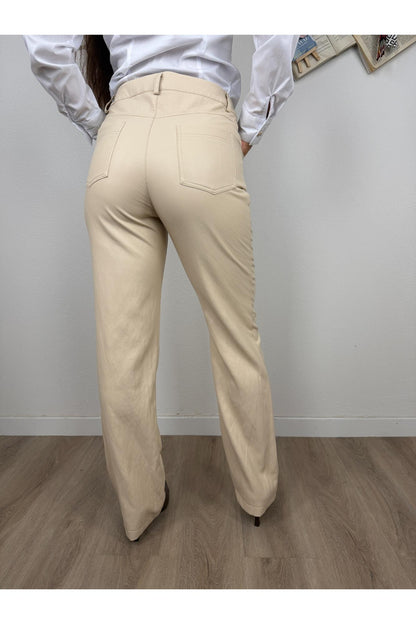 MOTEL Pantalone 5 tasche Motel Burro