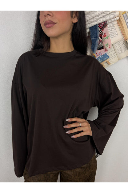 MOTEL Maglia over con frange Motel Moro