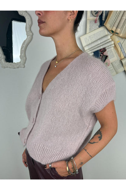 PHILIA LOFT Cardigan senza manica Philia loft Cipria