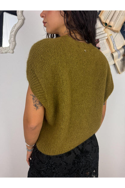 PHILIA LOFT Cardigan senza manica Philia loft Olio