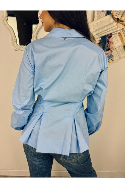PHILIA LOFT Camicia avvitata con pence Philia loft Celeste