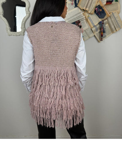 PHILIA LOFT Gilet con frange Philia loft Rosa