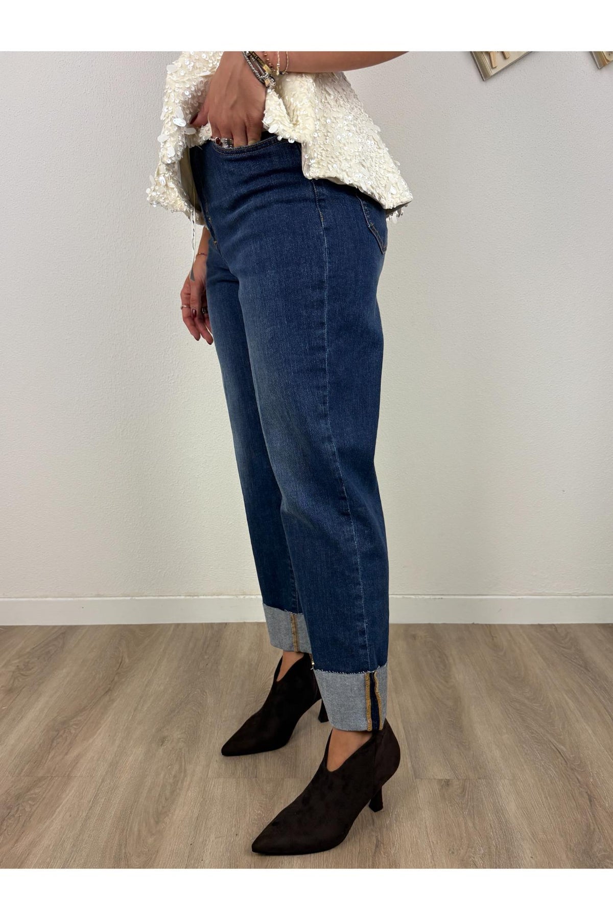 PHILIA LOFT Jeans dritto con risvolto Philia loft Jeans