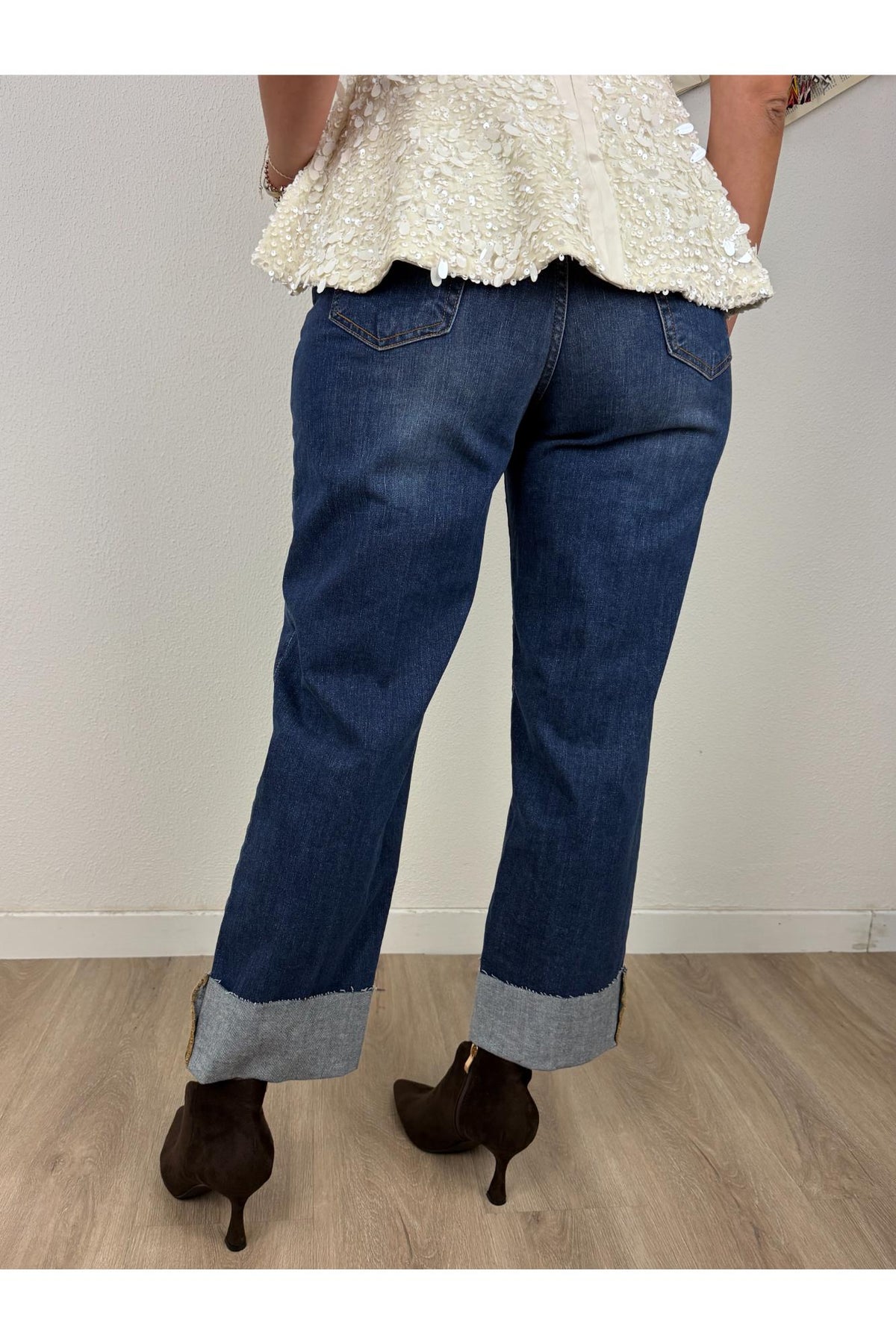 PHILIA LOFT Jeans dritto con risvolto Philia loft Jeans