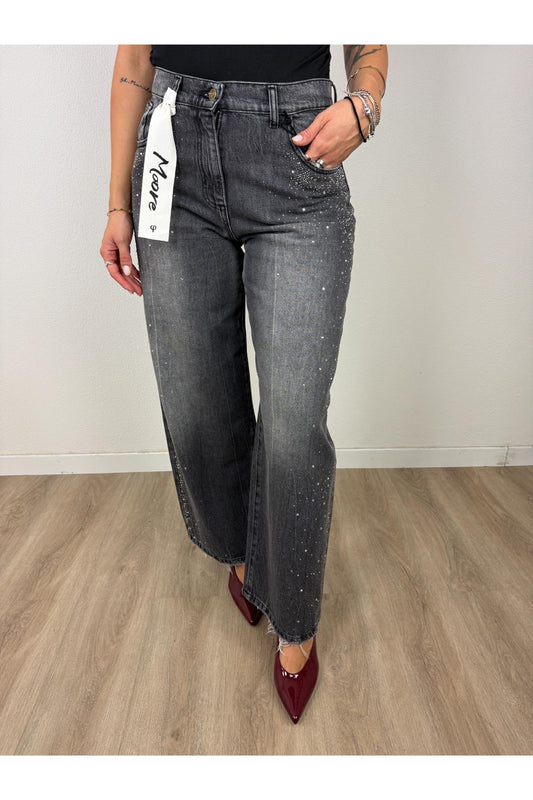 PHILIA LOFT Jeans palazzo con swarosky Philia loft Denim