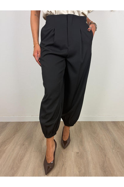 PHILIA LOFT Pantalone con elastico in fondo Phila loft Nero