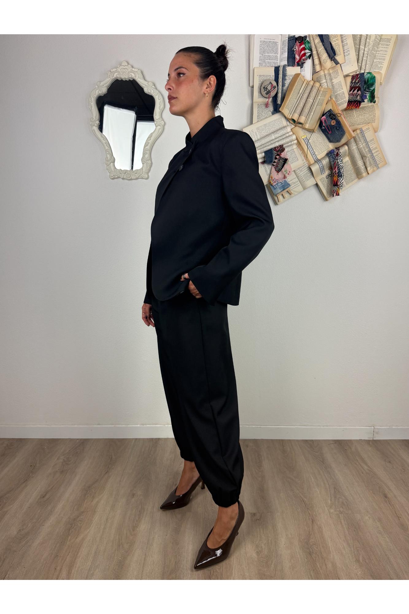 PHILIA LOFT Pantalone con elastico in fondo Phila loft Nero