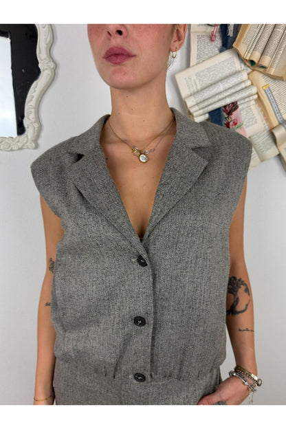 PHILIA LOFT Gilet ampio e corto Philia loft Grigio