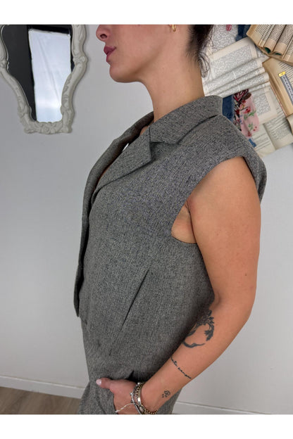 PHILIA LOFT Gilet ampio e corto Philia loft Grigio