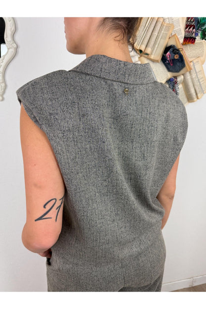 PHILIA LOFT Gilet ampio e corto Philia loft Grigio