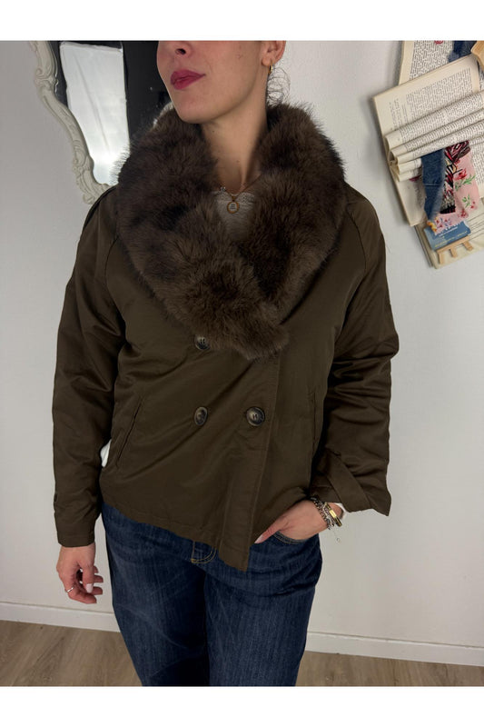 PHILIA LOFT Giaccone con collo in eco pelliccia staccabile Philia loft Caffe'