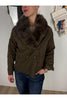 giaccone con collo in eco pelliccia staccabile philia loft v03v0080 21591517