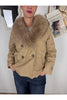 giaccone con collo in eco pelliccia staccabile philia loft v03v0080 27829345