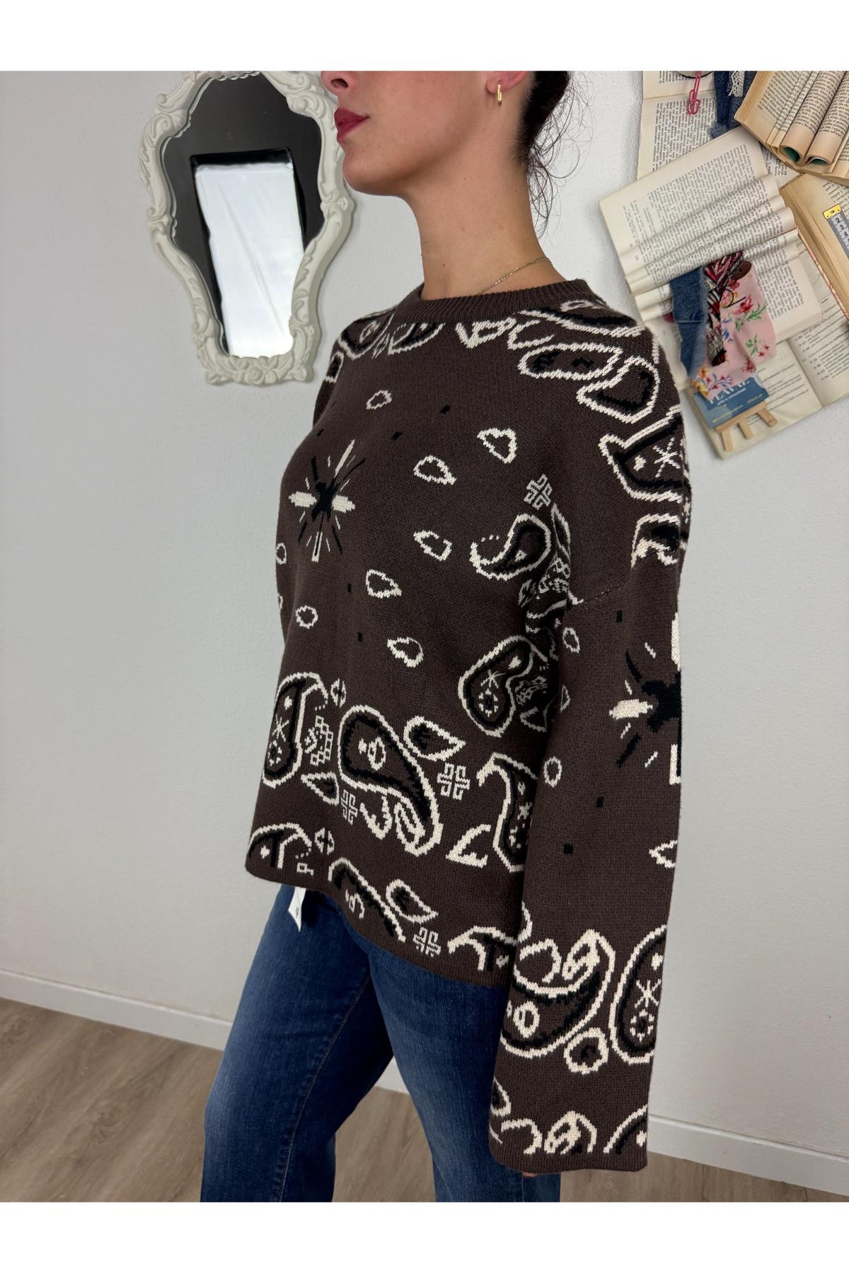SOUVENIR Maglione fantasia Souvenir Cioccolato