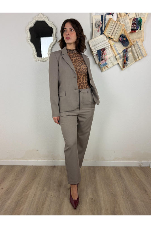 SUSY MIX Completo giacca e pantalone Susy mix Fango