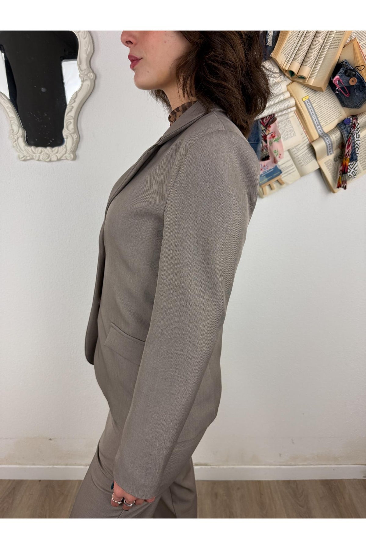 SUSY MIX Completo giacca e pantalone Susy mix Fango