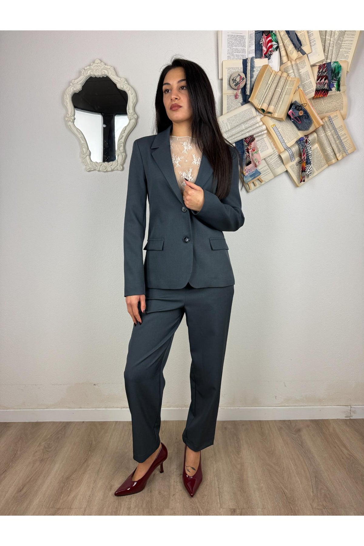 SUSY MIX Completo giacca e pantalone Susy mix Grigio