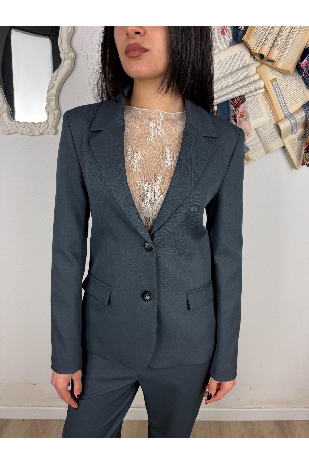 SUSY MIX Completo giacca e pantalone Susy mix Grigio