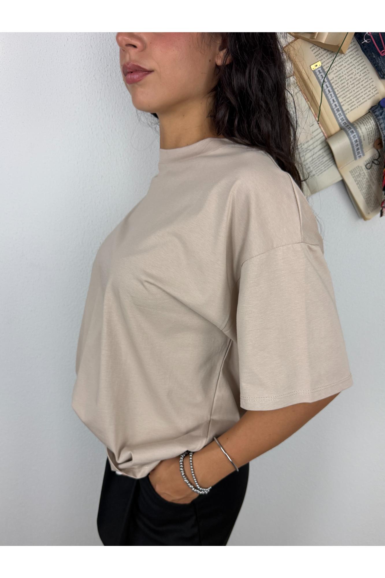 SUSY MIX T- shirt scatoletta Susy mix Sabbia
