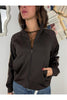 felpa con zip e righe lungo la spalla susy mix 233831 27238429