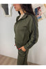 felpa con zip e righe lungo la spalla susy mix 233831 27459481
