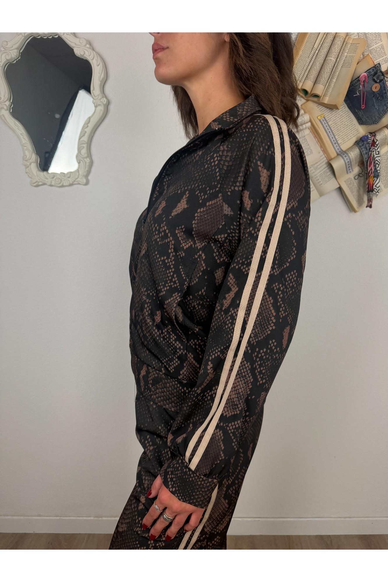 SUSY MIX Giaccgino fantasia con zip Susy mix Nero