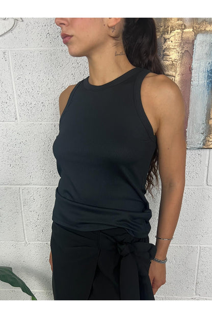SUSY MIX Canottiera basebase Nero