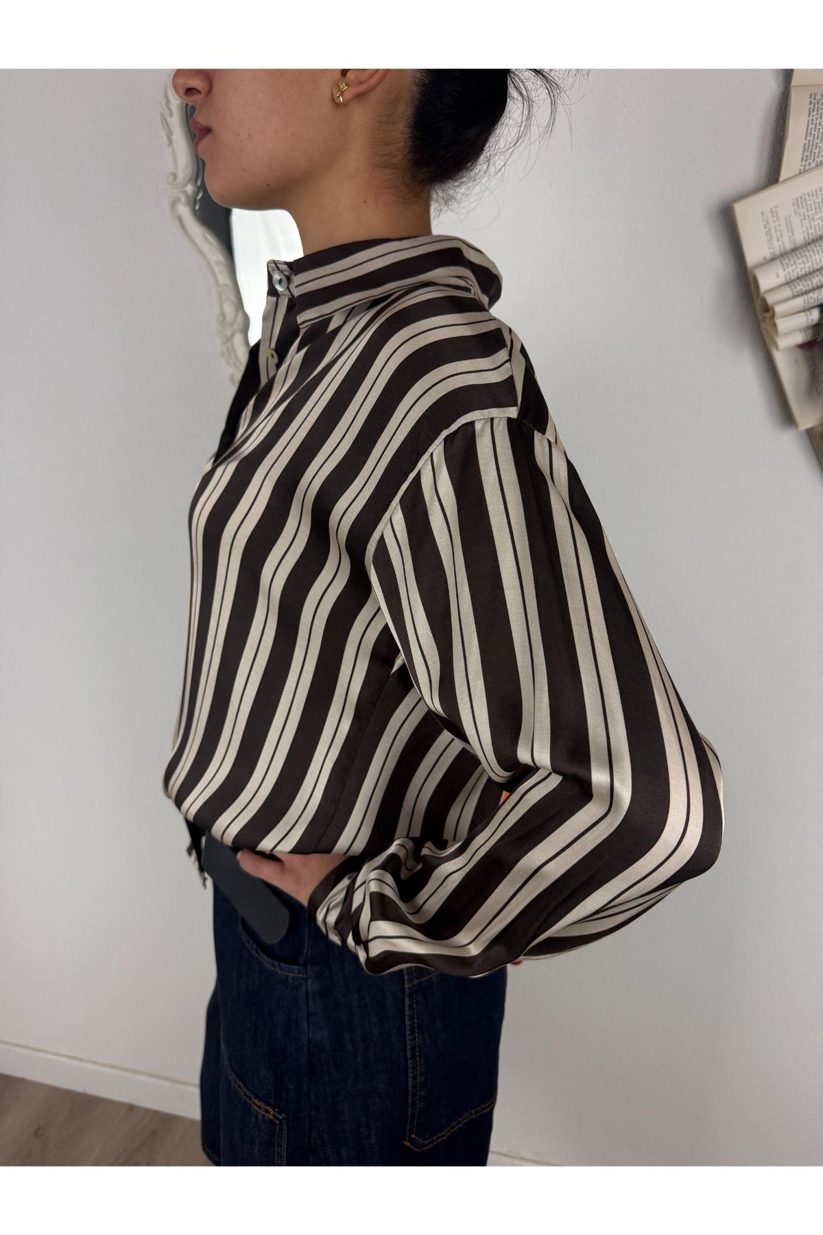 SUSY MIX Camicia rigata manica lunga Susy mix Unica